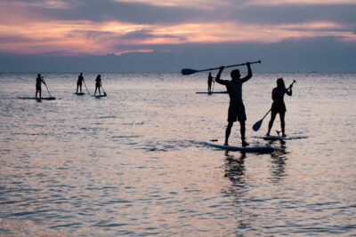 SUP Kurse & Touren Lübecker Bucht Sierksdorf Haffkrug Ostsee Fehmarn Fehmarnsundbrücke Bad Oldesloe Poggensee Ausflüge Team Events